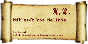 Mészáros Melinda névjegykártya
