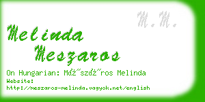 melinda meszaros business card